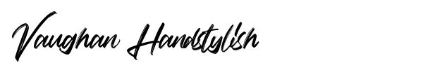 Vaughan Handstylish font preview
